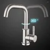 Kitchen Faucets Cold Water Faucet Bathroom Basin Single Handle 304 Stainless Steel Sink 2 Holes