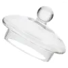 Zestawy naczyń obiadowych Teapot Lid Glass Clear Teacup Wymiana do czajnika delikatne wymienne staub