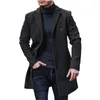 Men's Trench Coats 2023 Arrivals Wool Coat In Classic British Style With Single Button Closure