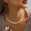 Choker High-End-runde Imitationsperlen-Halskette für Frauen, personalisierter Damen-Schlüsselbein-Schmuck, Großhandel, Direktverkauf