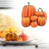 Fleurs décoratives, 7 pièces, citrouilles artificielles, décoration de maison avec grande mousse pour la récolte, ornement, bricolage, artisanat d'halloween