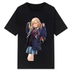 Erkekler tişörtleri kawaii marin kitagawa waifu komik anime tshirt erkekler/kadınlar yaz beyaz gömlek homme unisex otaku sokak giysimi benim elbise sevgilim