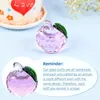 Decoração de festa facetada maçã ornamento estatuetas de cristal para decoração de casa vidro colecionável presente feminino dia das mães e aniversário 60mm