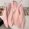 Abiti da donna Giacca Cappotti solidi per abiti da donna Blazer Donna Capispalla rosa Bianco Abbigliamento e offerte primaverili giovanili