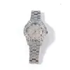 Hip Hop entièrement glacé diamant montre de mode marque pour hommes bijoux de luxe femmes bijoux de mode hip hop moissanite montre