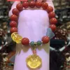 Bijoux en fil d'agate rouge du sud, perles du Tibet, accessoires de Bracelet bouddha, vente en gros