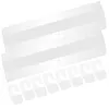 Ganci 100 pezzi Gancio per fori per aeromobili Adesivo Display Linguette appese Etichette autoadesive trasparenti per PVC