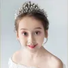 Acessórios de cabelo lindo cristal nupcial tiara meninas coroa noiva headbands mulheres ornamentos de baile jóias de casamento