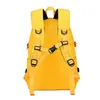 Fengdong mode sac à dos jaune enfants sacs d'école pour filles imperméable oxford grand cartable adolescents 231229