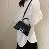 16% OFF Designer Sablier en forme de B Printemps et été Nouveau produit Sac à main à motif crocodile brillant haut de gamme Sac à bandoulière pour femme