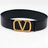 50% OFF Belt Designer New 7 cm women's large V-button decorative skirt windbreaker versatile leather wide belt