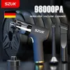 SZUK 98000PA Mini Car Vacuum Cleaner Powerful Cleaning Machine Strong Suction Handheld for Home Portable Wireless 231229