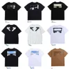 Luxe Heren T-shirt Tops Tees Offs Merk T-shirts Ontwerpers Mannen Vrouwen Offswhite Casual T-shirt Zomer Klassieke T-shirts Terug Verf Pijlen Wit T-shirt met korte mouwen 4XJ2