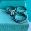 Ring designer ring luxury rings for women jewelry Alphabet diamond design fashion christmas gift bridal jewelry three pieceVersatile rings size 6-10 very good