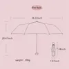 Paraplu's 2024 Ultralichte en compacte draagbare paraplu UV-bescherming Mini Vijfvoudig