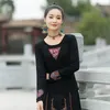 Vêtements ethniques 2023 T-shirt traditionnel chinois Femme National Fleur Broderie Chemise à col rond Vintage Hanfu Tops Lâche Base rétro