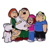 Броши Family X Guy, эмалированная булавка, забавная мультяшная анимация, комедия, брошь, значок, одежда, шляпа, украшение для рюкзака, ювелирные аксессуары344z