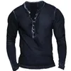 Men's T Shirts Button Pattern Summer 3d Print O Neck Long Sleeve Oversized T-Shirt Clothing