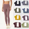 LLu Calças de Yoga Push Ups Leggings de Fitness Mulheres Suaves Cintura Alta Elevador de Quadril Elástico T-Line Slim Pilates Leggings Calças de bolso com cintura para melhorar o desempenho