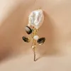 보우 넥타이 반 슬립 빈티지 스타일 브로치 핀 장미 Boutonnieres 패션 진주 코사이지 의류 액세서리