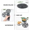 Tapetes de mesa 3 Pcs Tripé Pad Silicone Resistente ao Calor Tapete Oco Out Kitchen Gadget Pote Trivets para Pratos