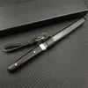 Japanska Tanto Damascus Steel Fixed Blade Knife Ebony Handle Mini Camping Hunting Knives