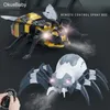 2.4G Afstandsbediening Spray RC Mechanische Spider en Animal Bee Octopus Speelgoed Elektrisch Intelligent Cool Lights Simulatie Kruipen 231229