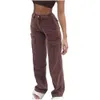 Vintage Cargohose Overalls Baggy Jeans Damen Lässige Mode 90er Jahre Streetwear Große Taschen Hohe Taille Gerade Jeanshose