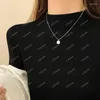 Chaînes Light Luxury Shell Square Collier pour femmes 2023 Petit design Pull Chaîne Mode Haute Qualité Sentiment Neckchain