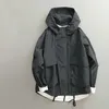 Мужские куртки ветровка мужские женские осенние японские Harajuku винтажная модная толстовка с капюшоном свободная мужская куртка-бомбер уличная куртка одежда