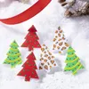 Серьги-гвоздики YEYULIN, 3 пары, леопардовые, Рождественская елка, прекрасный красочный акрил для женщин, ювелирные изделия из эпоксидной смолы, подарки