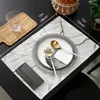 Table Cloth Pola Marmer Taplak Untuk Makan Dapur Meja Aksesoris Modern Dekorasi Rumah Mobil