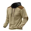 Felpe con cappuccio da uomo 2024 Primavera Autunno Felpa con cappuccio a maniche lunghe color block Sport Tempo libero Nome personalizzato Logo stampato Top