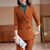 Women's Two Piece Pants Black Business Suit Spring And Autumn Sense Workplace Interview Formal Wear Small Work Clothes Jacket