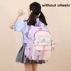 Crianças rodas sacos de escola para meninas crianças mochilas com roda trole bagagem mochila mochila mochilas sac mochila 231229