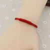 Charm-Armbänder für Damen, Glücksbringer, rotes Armband, tibetisch-buddhistisch, handgewebt, geflochtene Seilknoten, Gebetsschmuck, Geschenke, Armbänder