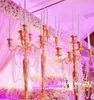 Candle Holders 12PCSwhiteBlackGoldsilver Candelabra Tall Metal Holder Wedding Centerpiece Yudao15274931390