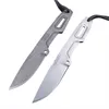 Utomhus CNC D2 -stålhandtag Full Tang Fixed Blade Knifing Camping EDC Mini Hunting Knives med K Mantel