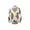 Heren casual shirts collectie herfst grote bloem digitaal printen shirt met lange mouwen behoorlijk comfortabel modieuze kleding maat M-4XL