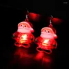 Boucles d'oreilles en pente Noël 2023 Night Glow Light Filans Snowflake