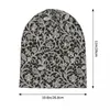 Berets Lace Black Background. Seamless Pattern. Knit Hat Funny Big Size Golf Women Men's