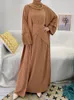 Ethnic Clothing 3 Piece Abaya Muslim Woman Hijab Dress Wrap Skirt Dubai Turkish Abayas Kimono Modest Islamic Sets Ensembles Musulmans