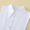 Bow Ties Black White Fake Collar For Women Shirt Sweater Detachable False Lapel Blouse Tops