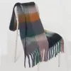 Mode Kaschmir Plaid Schal Frauen Winter Verdicken Warme Große Schal Pashmina Quaste Schals Weiche Decke Bandana Dicken Schalldämpfer 231229