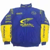 2024 designer nuovo stile giacche da uomo tuta da corsa F1 all'aperto stile Academy Autunno Inverno camicia di cotone Subaru ricamo completo A083a084