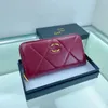 18% de réduction sur le sac de créateur Nouveau Xiaoxiangfeng Long Single Zipper Wallet Sac à main pour femme avec boîte