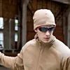 Beretten 2023 Autumn beanie caps volwassen buiten tactische sport winddichte koudbestendige fleece cap mannen oorbescherming warme hoeden voor