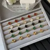 2023 Van Clover Bracelet New Doublesided Fourleaf Five Flowers Women Diy Steel Jewelry Luxury Gift for Girlfriends