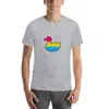 T-shirts pour hommes Pan Pride Flag Duck T-Shirt à manches courtes T-Shirt personnalisé pour hommes