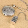 Orologi da tasca Orologio con numeri arabi vintage Orologio unisex Collana con ciondolo a catena Fob Regali di compleanno per uomo Donna